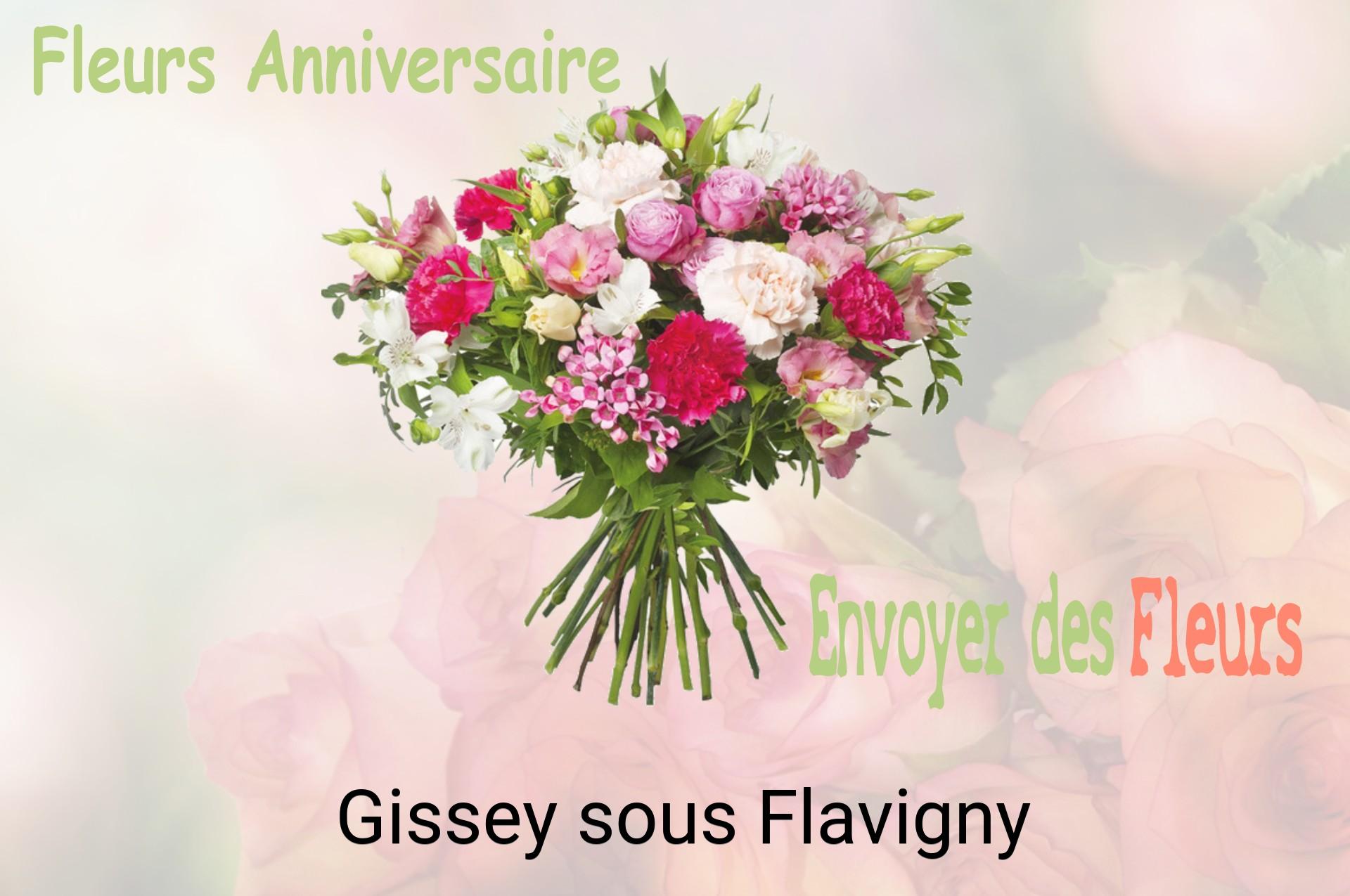 Bouquet de fleurs d’anniversaire livré à Gissey-sous-Flavigny