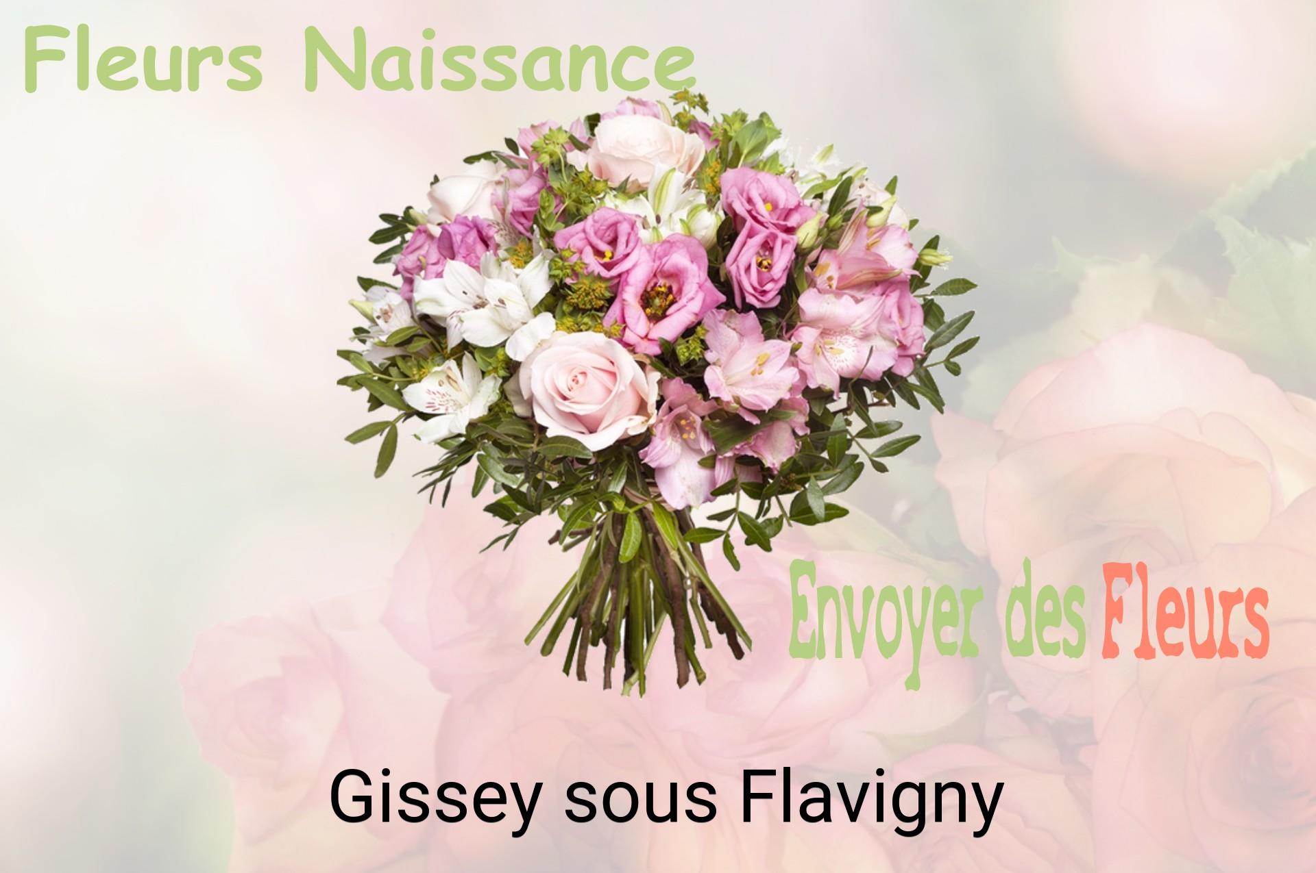 Bouquet de fleurs de naissance livré à Gissey-sous-Flavigny